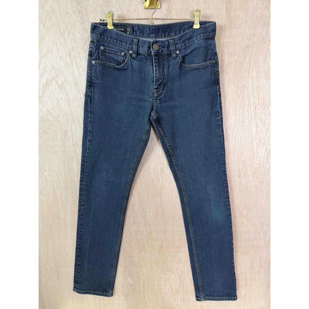 Armani Exchange Slim Fit Dark Wash Denim Jeans 30 6XJZ13 ZDH1Z
